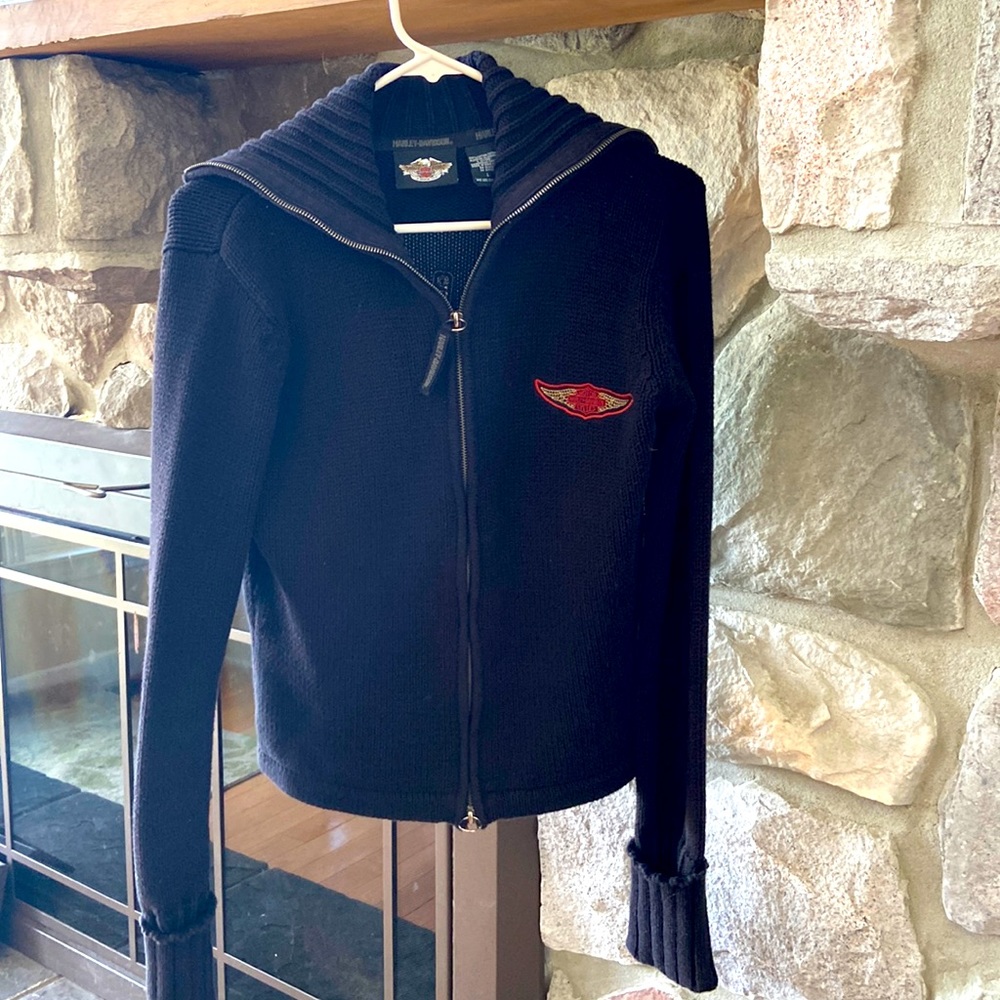 Harley Davidson thick knit sweater